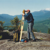 HEB Employee surveying the Appalachian Trail Corridor in NH