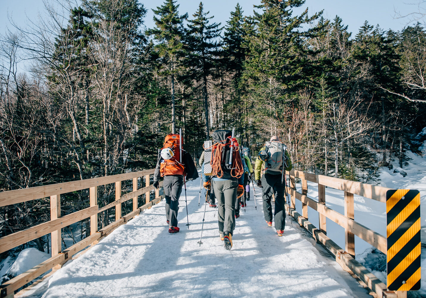 Tuckerman Ravine Trail pedestrian bridge